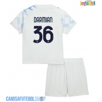 Camisa de time de futebol Inter Milan Matteo Darmian #36 Replicas 2º Equipamento Infantil 2025-26 Manga Curta (+ Calças curtas)